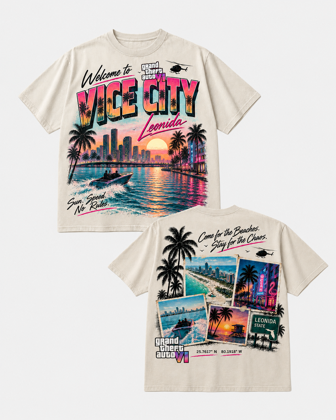 GTA 6 VICE CITY: NO RULES TEE