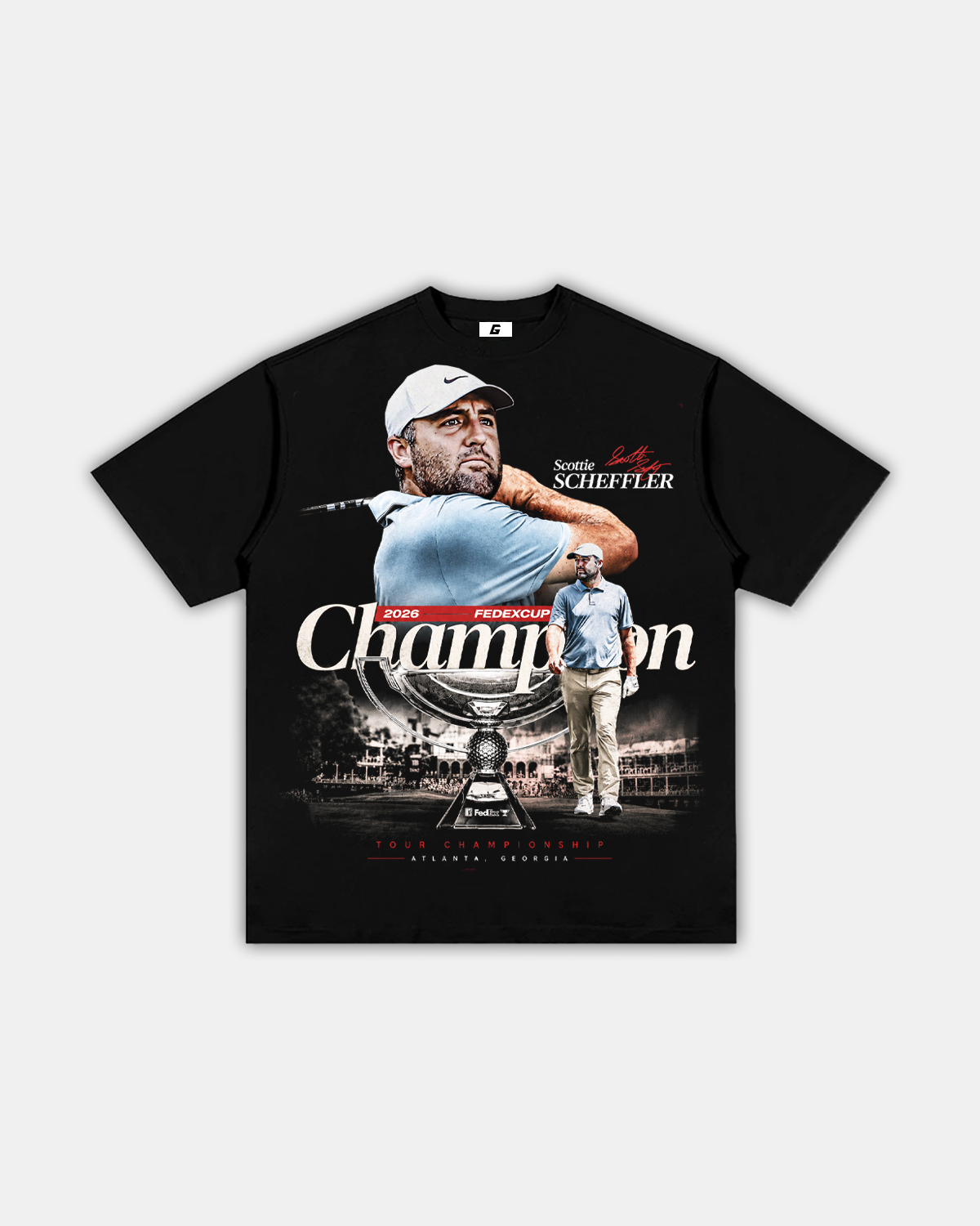 SCOTTIE SCHEFFLER "THE CHAMPION" TEE