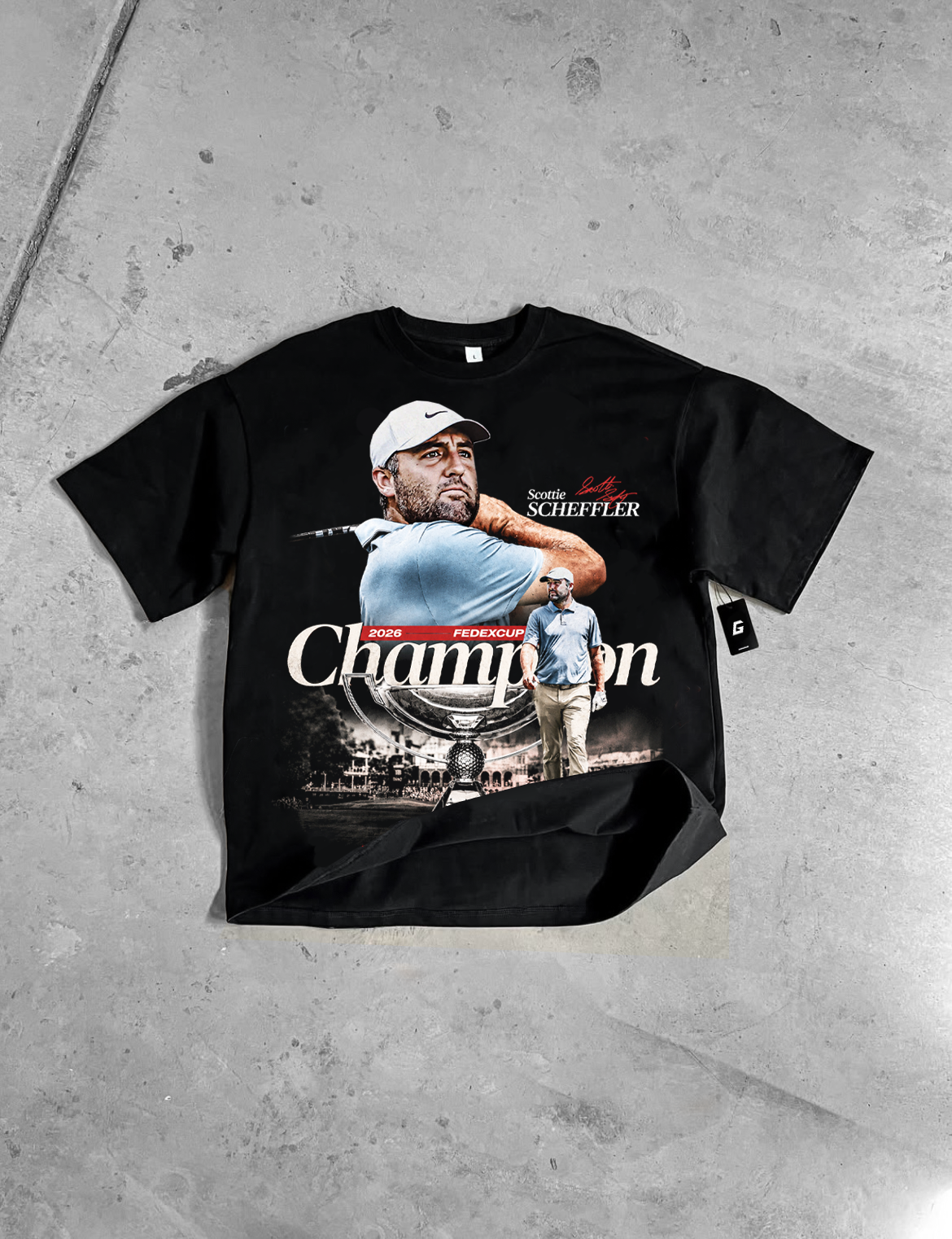 SCOTTIE SCHEFFLER "THE CHAMPION" TEE