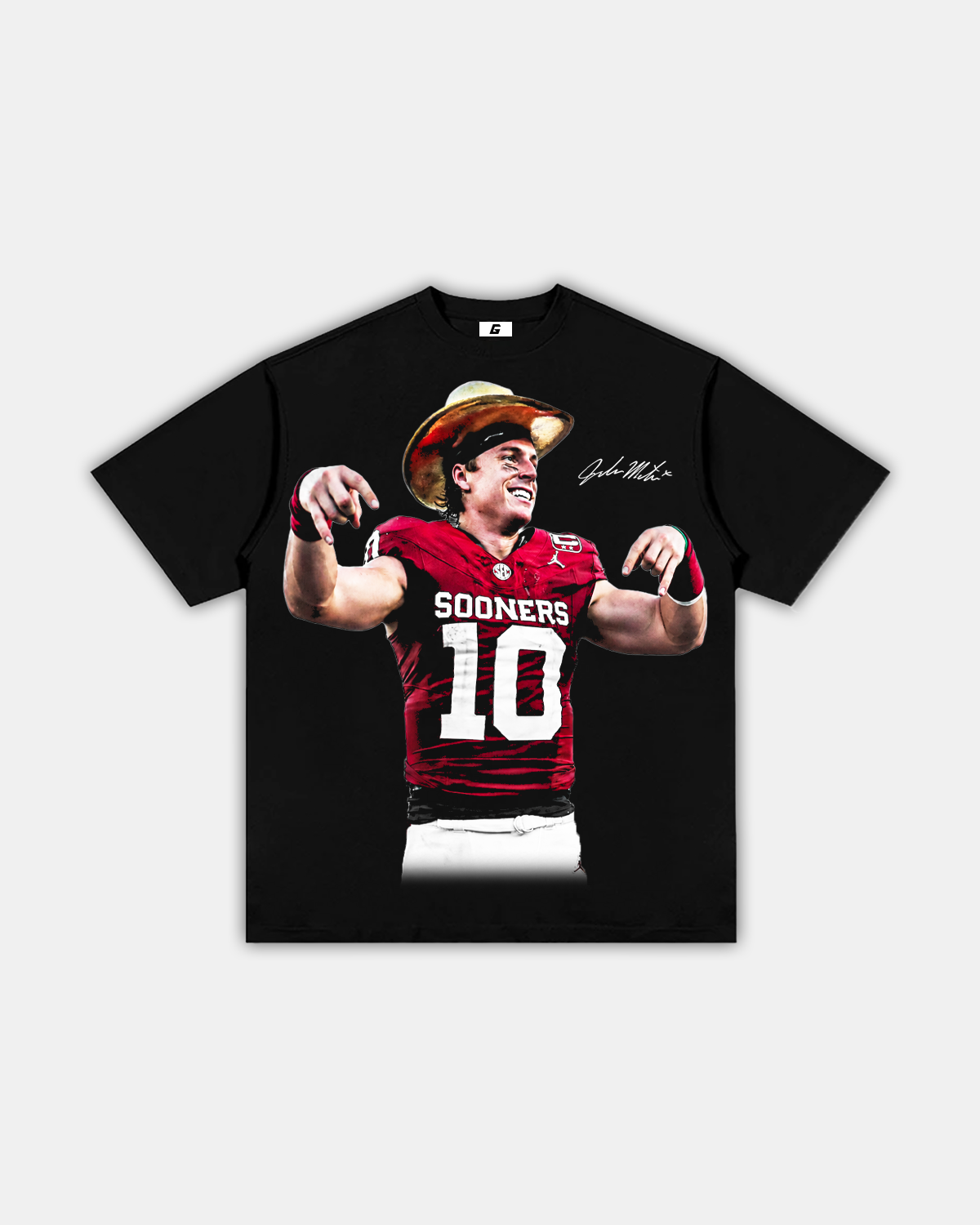 JOHN MATEER "HORNS DOWN" TEE