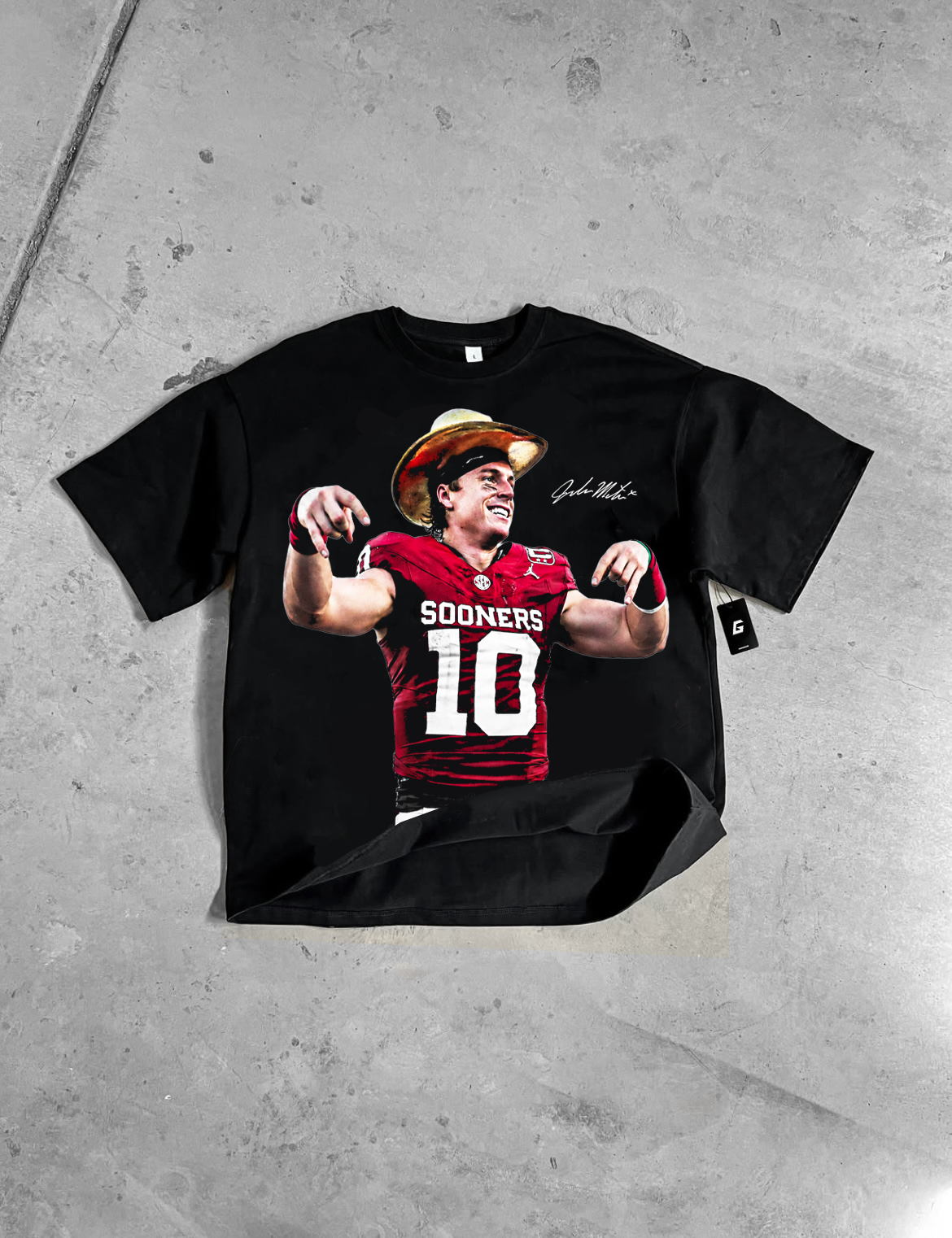 JOHN MATEER "HORNS DOWN" TEE