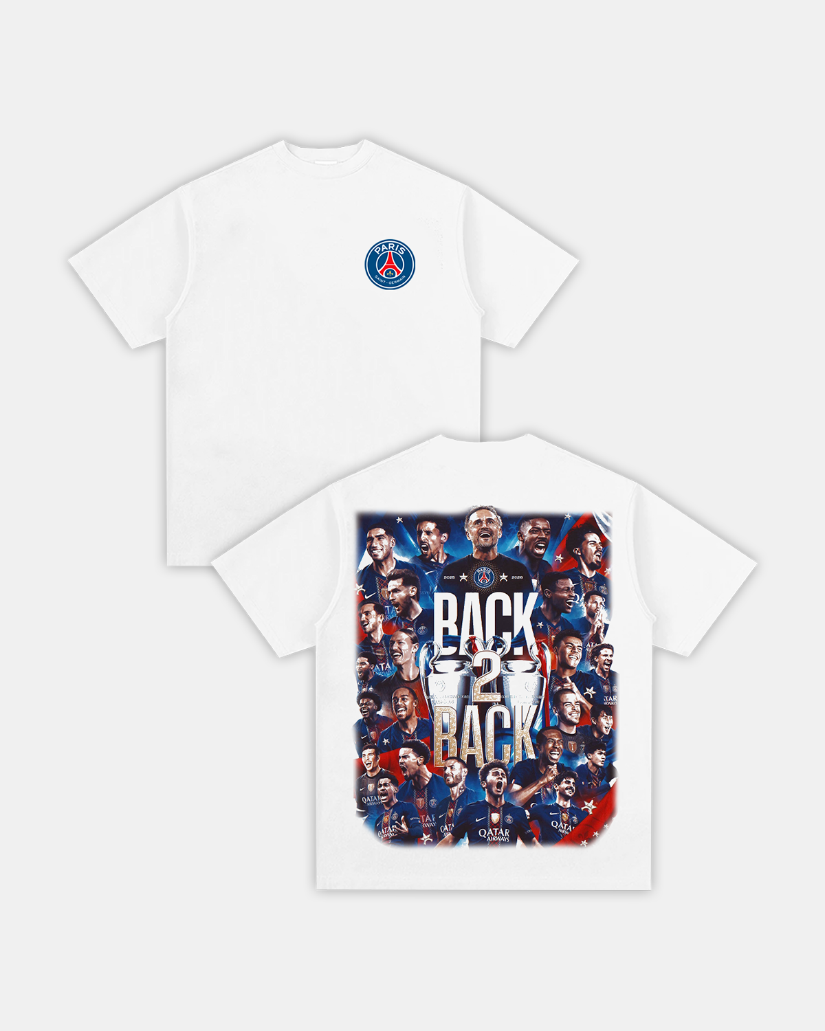 PSG "BACK 2 BACK" TEE