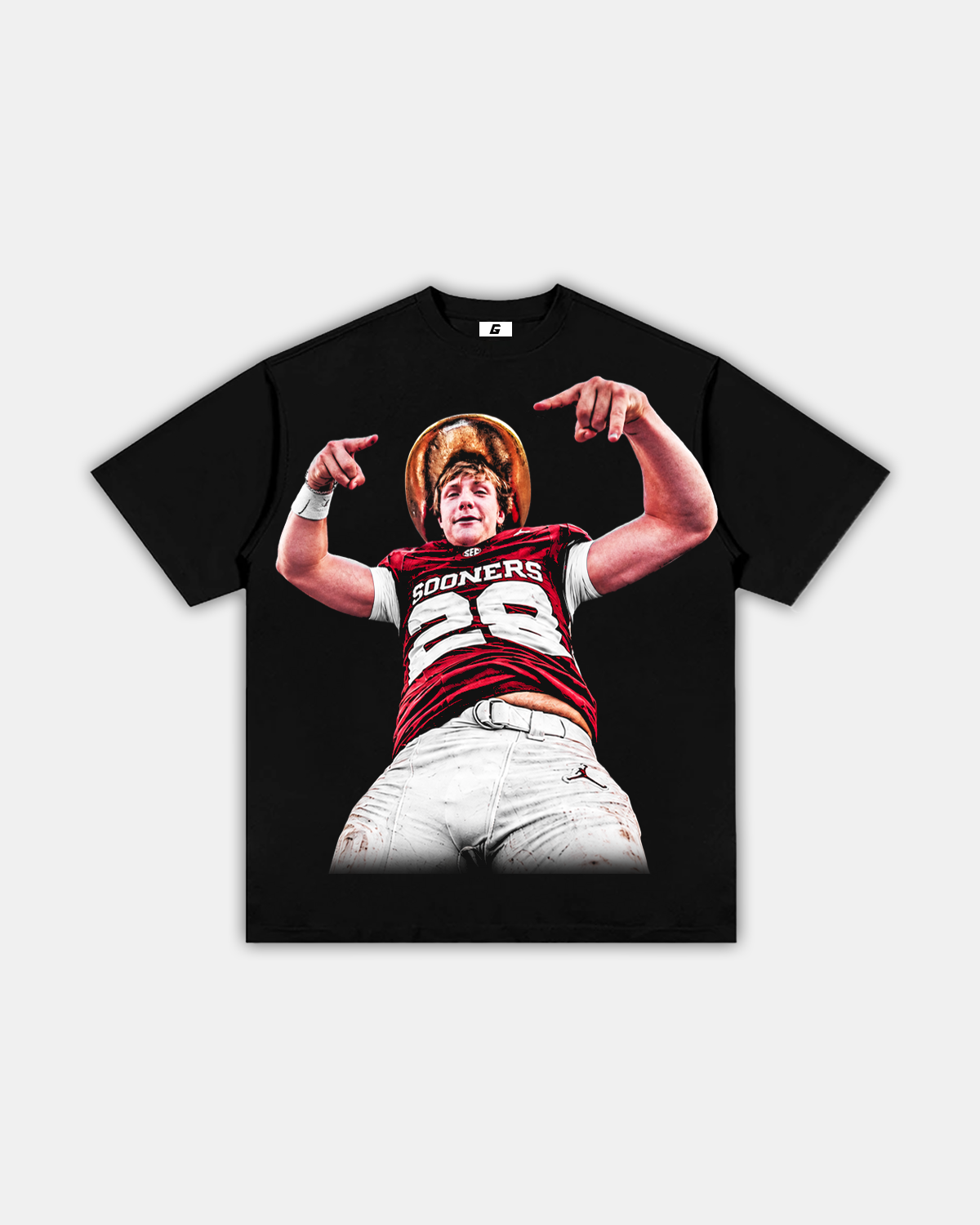 OU "HORNS DOWN" TEE